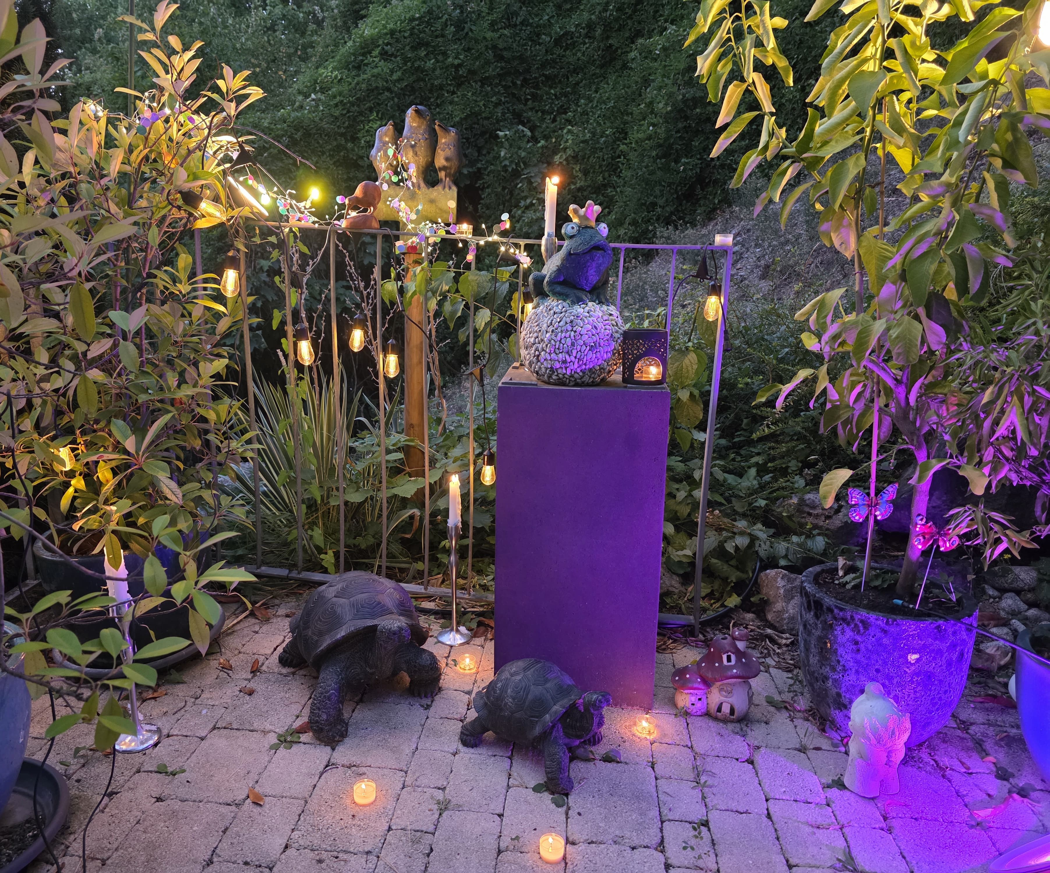 Märchenhafte Gartenterrasse bei ideomea